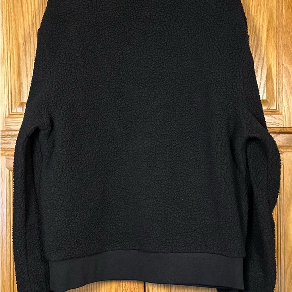 ZYIA Black Fleece Jacket with Patterned Accent - Picture 6 of 7